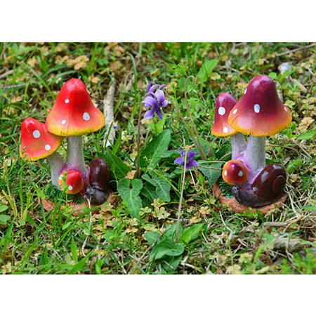 Mini Brown Mushroom Hedgehog Animal Ornament Dollhouse Fairy Garden Accessories